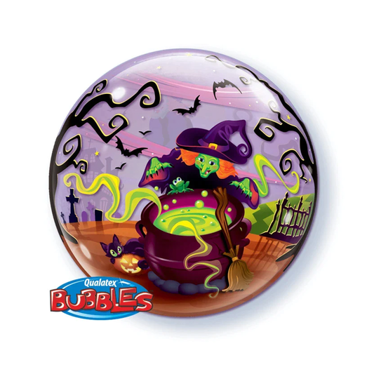 Gruselige Hexe - Bubble Ballon