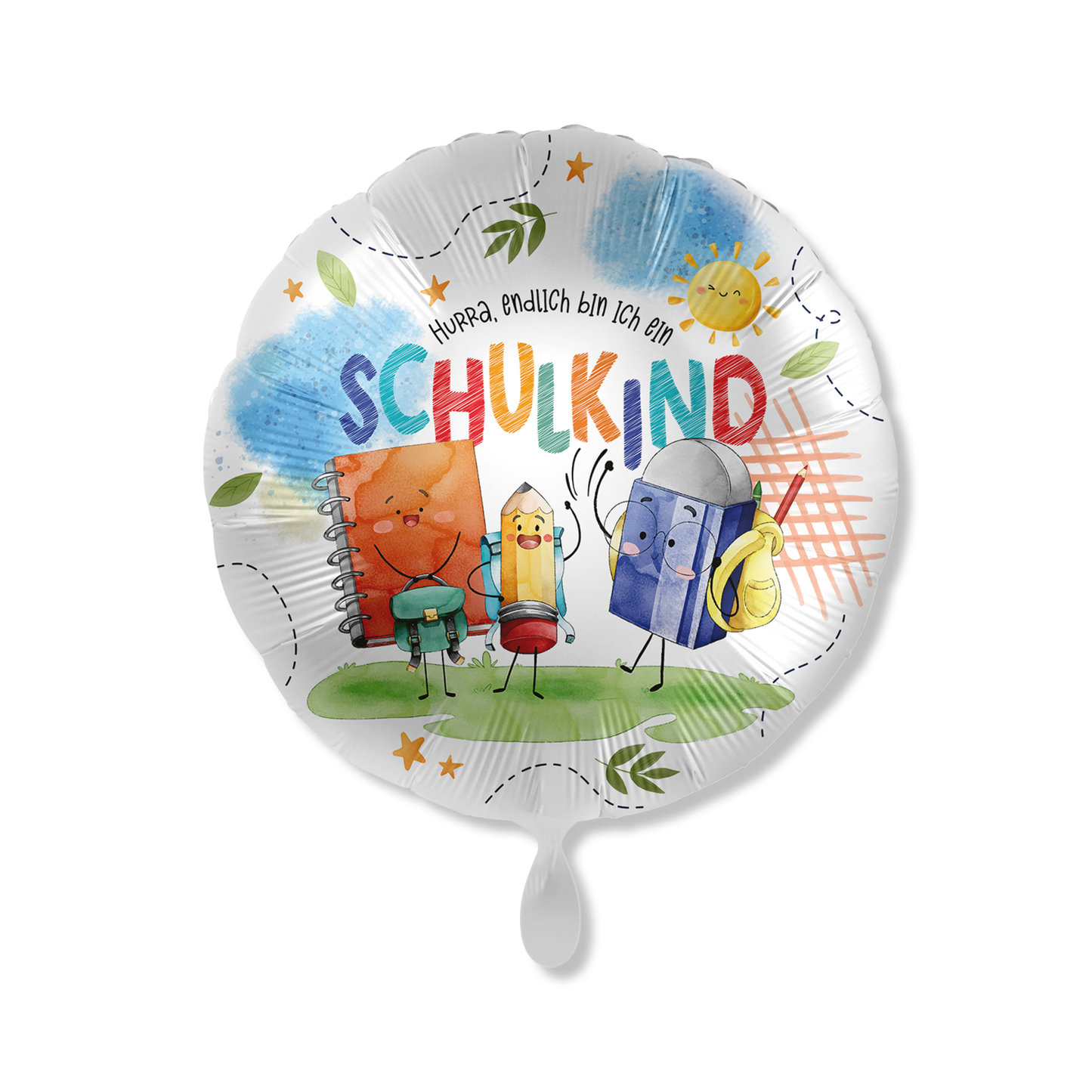 Hurra, endlich bin ich ein Schulkind! - Standard Ballon